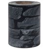 vidaXL Tuinscherm steen-look 35x0,19 m PVC grijs