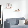 vidaXL Wandplank met plank 2 pcs Rood 40 x 9 x 3 cm Bewerkt hout