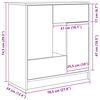 vidaXL Dressoir met lades en deuren 70,5x34x74,5 cm wit