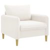 vidaXL XL fauteuil Wit Boucl&eacute;