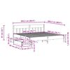 vidaXL Bedframe zonder matras massief grenenhout 200x200 cm