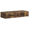 vidaXL Wandmontage Zijtafel Gerookt eiken 87,5 x 34,5 x 17 cm