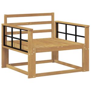 vidaXL Buiten Midden Sofa Massief Acaciahout Wit