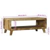 vidaXL Salontafel Bruin 90 x 50 x 35 cm Massief Mango Hout