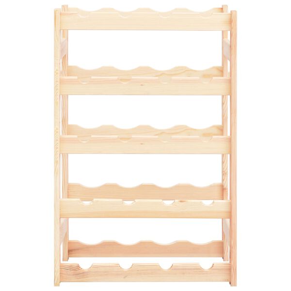 vidaXL Wijnrek voor 20 flessen grenenhout