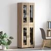 vidaXL Hoge kast FLORIN Sonoma Eiken 60 x 35 x 182 cm Bewerkt hout