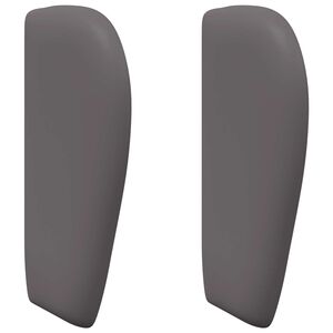 vidaXL Hoofdbord oor Dim Grijs PVC