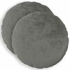 vidaXL Kussensloop 2 st HEERLEN Donkergrijs Dia. 40 cm Flanel