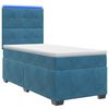 vidaXL Boxspringbed met matras Blauw 90 x 190 cm Fluweel