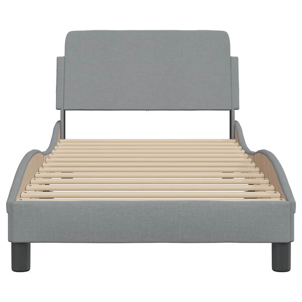 vidaXL Bedframe "Dover" 80x200 cm stof lichtgrijs