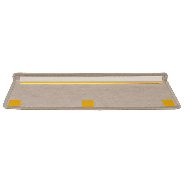 vidaXL Trapmatten zelfklevend 30 st sisal-look 65x21x4 cm donkerbeige