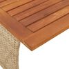 vidaXL 4-delige Tuinset met kussens poly rattan beige