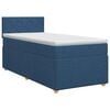 vidaXL Boxspringbed met matras met hoofdeinde Blauw 90 x 200 cm Stof