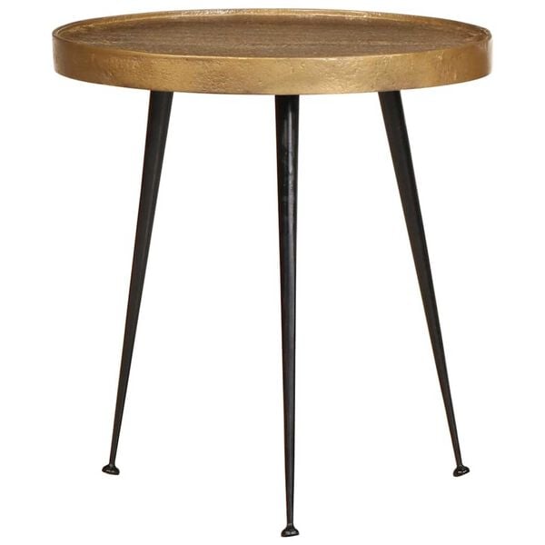 vidaXL Salontafel 3 stuks Goudkleurig bewerkt hout