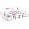 vidaXL Tuin Sofa Set Antraciet Staal