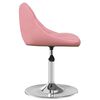 vidaXL Eetkamerstoelen draaibaar 2 st fluweel roze