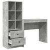 vidaXL Bureau met lade 2 pcs Beton Grijs