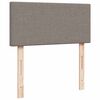 vidaXL Boxspring met matras stof taupe 100x200 cm