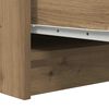 vidaXL Dressoir 29,5x34x76 cm bewerkt hout artisanaal eikenkleur