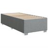 vidaXL Boxspring met matras stof lichtgrijs 80x200 cm