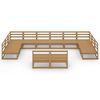 vidaXL 12-delige Loungeset massief grenenhout