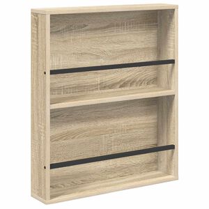 vidaXL Tijdschrift Rek Sonoma Eiken 60 x 12 x 70 cm Bewerkt hout