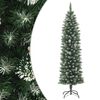 vidaXL Kunstkerstboom smal met standaard 210 cm PVC