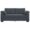 vidaXL Loveseat bank 180x77x82 cm fluweel donkergrijs
