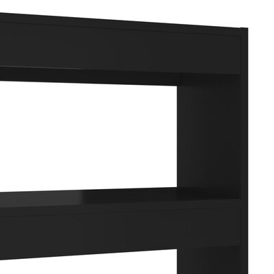vidaXL Boekenkast/kamerscherm 100x30x135 cm zwart