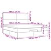 vidaXL Ottoman bed met matras 180x200cm stof cr&egrave;mekleurig