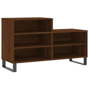 vidaXL Schoenenkast 102x36x60 cm bewerkt hout bruin eikenkleur