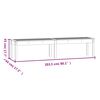 vidaXL Tuinbank 2-zits 203,5x44x45 cm massief grenenhout zwart