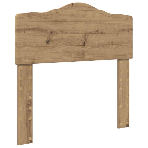 vidaXL Hoofdbord Artisan Eiken 90 cm Bewerkt hout