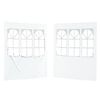 vidaXL Party Tent Zijwand 2 pcs 200 x 195 cm Wit PE en staal