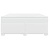 vidaXL Boxspring met matras kunstleer wit 180x200 cm
