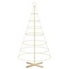 vidaXL Metalen kerstboom met standaard KUOPIO 180 cm Staal Goud