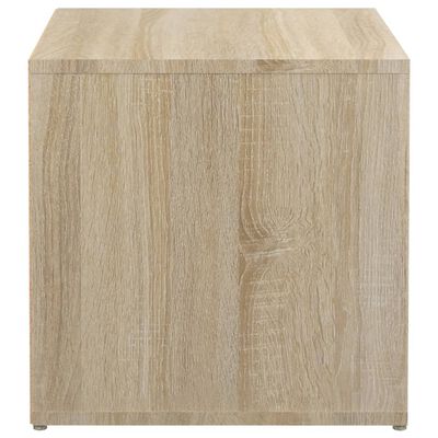 vidaXL Opbergbox met lade 40,5x40x40 cm bewerkt hout sonoma eikenkleur