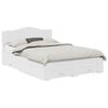 vidaXL Bedframe met lade met hoofdeinde Wit 150 x 200 cm Bewerkt hout