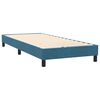 vidaXL Boxspring met matras fluweel donkerblauw 100x220 cm