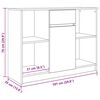 vidaXL Dressoir met lade 101x35x76 cm spaanplaat grijs Sonoma