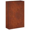 vidaXL Plantenbak Roestkleurig 50 x 20 x 75 cm weervast staal