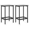 vidaXL Barkruk 2 st Grijs Sonoma 40 x 32 x 64 cm Bewerkt hout
