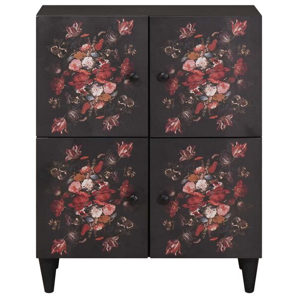 vidaXL Opslagkasten Multikleur 60 x 33,5 x 75 cm Massief Mango Hout