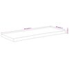 vidaXL Tafelblad rechthoekig natuurlijke rand 90x40x2,5 cm acaciahout