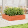 vidaXL Plantenbak 90x90x23 cm massief grenenhout wasbruin