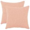 vidaXL Kussensloop 2 pcs HEERLEN Roze 50 x 50 cm Boucl&eacute;