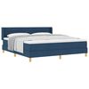 vidaXL Boxspringbed met matras met hoofdeinde Blauw 180 x 200 cm Stof