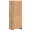 vidaXL Hoge kast 36x35,5x103,5 cm bewerkt hout artisanaal eikenkleurig
