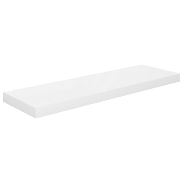 vidaXL Wandschappen zwevend 4 st 80x23,5x3,8 cm MDF hoogglans wit