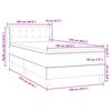 vidaXL Boxspring met matras fluweel donkerblauw 100x220 cm